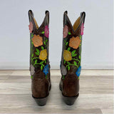 Justin Size 5.5 Women's Brown-Multi Pattern Cowboy Boots