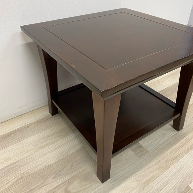 Side Brown Wood Table