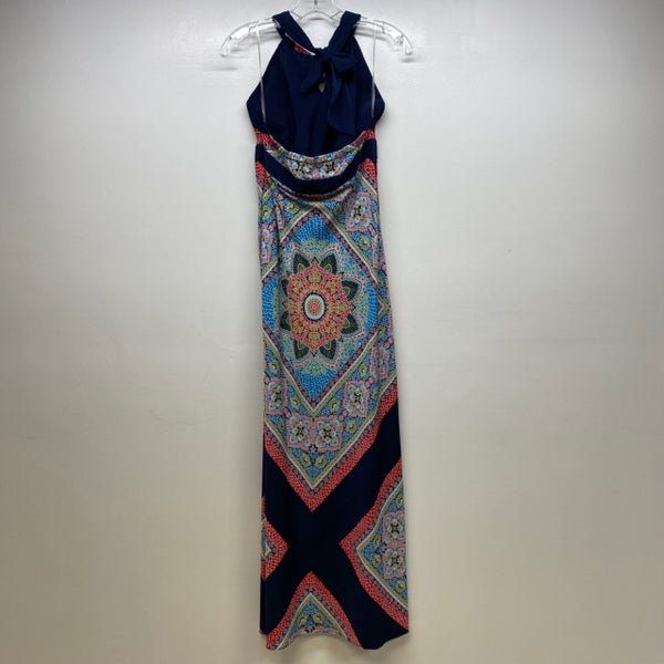 Allen B by Allen Schwartz Size 8-M Women's Navy-Multicolor Patchwork Dress