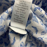 Frank & Eileen Est 1947 Size L Women's Blue-White Print Button Up Shirt