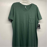 Kuhl Size Xl Women's Green Solid T-Shirt Dress