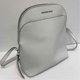 Michael Kors White Pebbled Leather Backpack Handbag