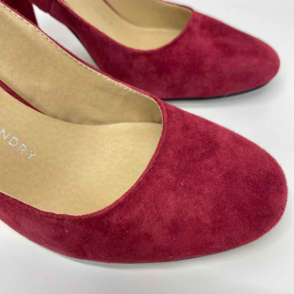 Chinese Laundry Size 38-8 Women's Red Solid Heel Shoes