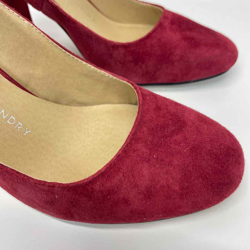 Chinese Laundry Size 38-8 Women's Red Solid Heel Shoes