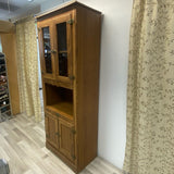 White Clad Brown Pressed Wood Cabinet