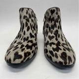 Sam Edelman Size 10 Women's Taupe-multi Animal Print Ankle Booties