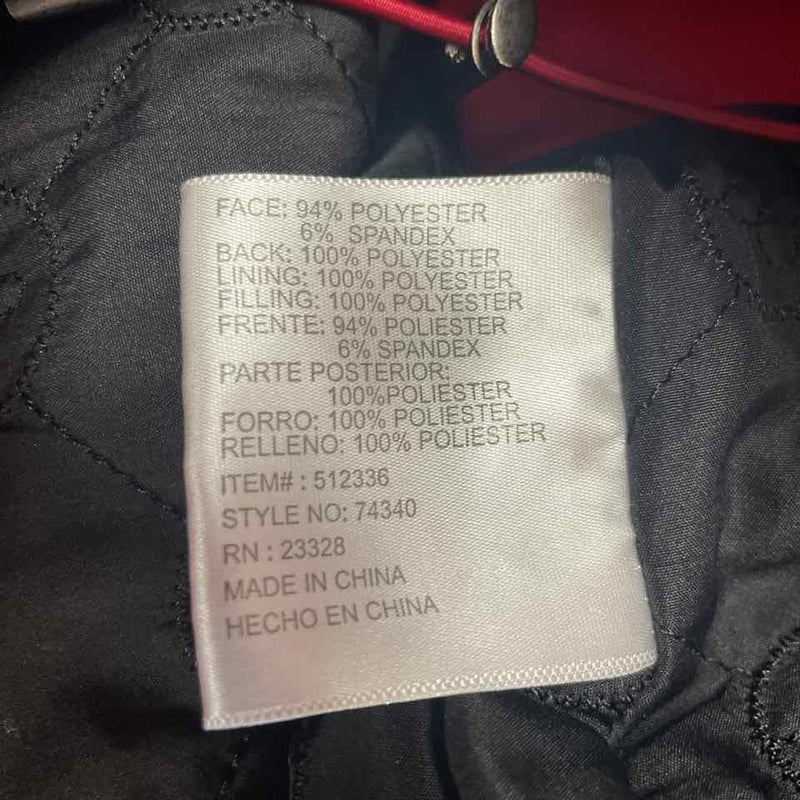 Kristen Blake Women's Size S Red Solid Zip Up Coat