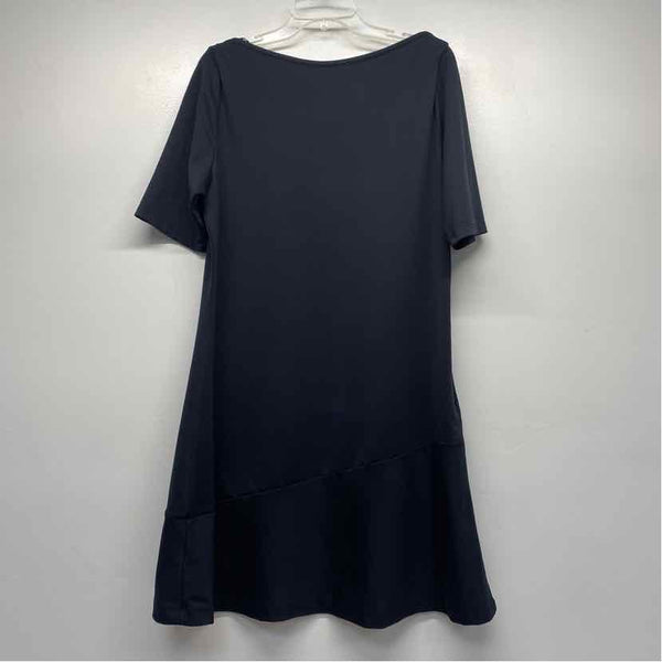 Title Nine Size Xl Women's Black Solid T-Shirt Dress