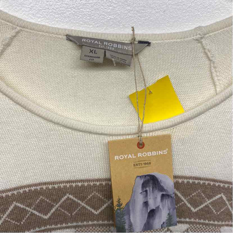 Royal Robbins Size Xl Women's Tan-White Pattern Sweater Dress
