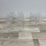 Set of 8 Athantis Clear Lead Crystal Glassware