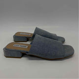 Steve Madden Size 7 Women's Blue Tweed Slide Sandals