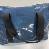 Rains Blue Solid Polyester Weekender Bag