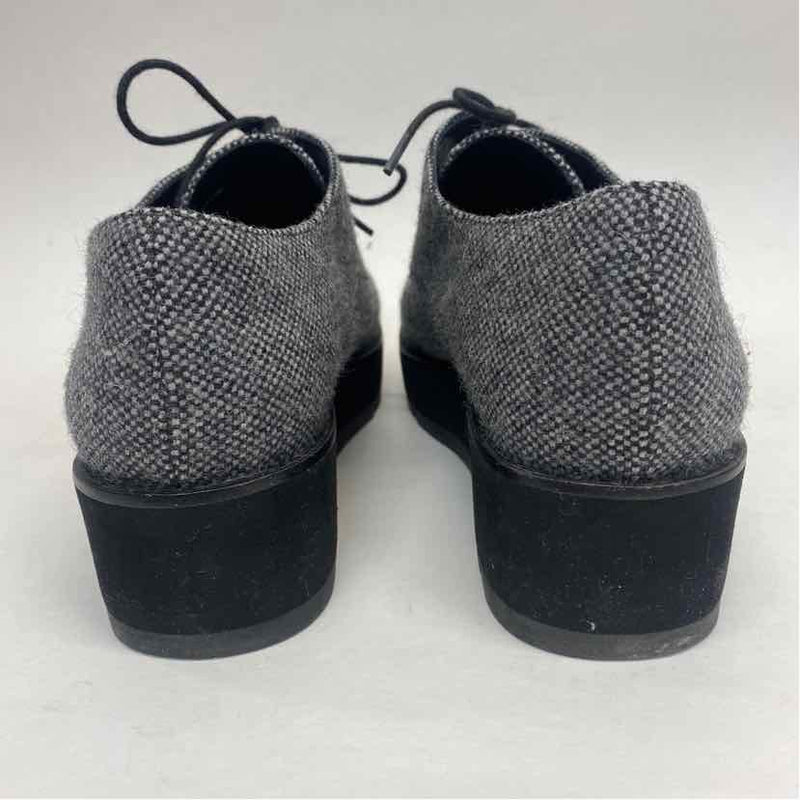 Eileen Fisher Size 7.5 Women's Gray Tweed Lace Up Shoes