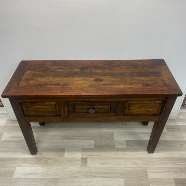 Dark Brown Wood Console - Sofa Table