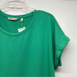 Soft Surroundings Size L Women's Green Solid Shift Dress