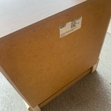 Kathy Ireland Beige Wood Nightstand