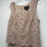 Alex Evenings Size 12-L Women's Champagne Lace Maxi Dress