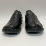 Clarks Size 11.5 Women's Black Stitches Slip On Shoes