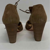 Restricted Size 8.5 Women's Taupe Cut Out Heel Shoes