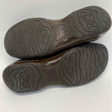 Born Size 37-6.5 Women's Bronze Pebbled Slip On Shoes