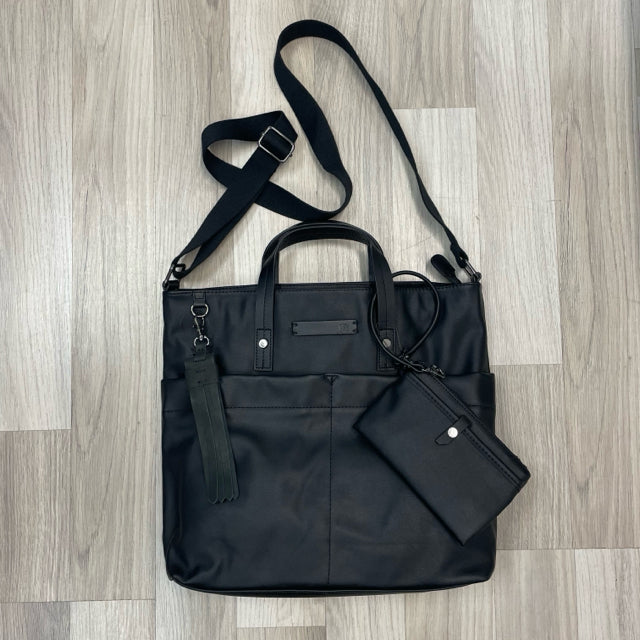 Sherpani Black Faux Leather Solid Crossbody Faith Handbag