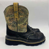 Ariat Size 7 Women's Black-Tan Beaded Western Boots