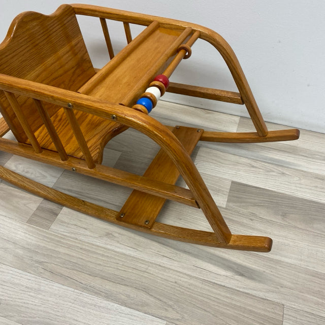 Children's Natural Wood Rocker