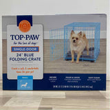 Blue Meta Top Paw 24" folding crate