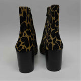 Madewell Size 7 Women's Brown-Tan Animal Print Short Boots