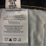 Citizens of Humanity Size 33-14 Women's Blue Solid Pencil-Maxi Skirt