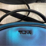 Tumi Voyager Blue Leather Iridescent Crossbody Handbag
