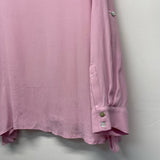 Soft Surroundings Size PXL Women's Pink Solid V Neck Blouse