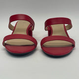 Dream Paris Size 5.5 Women's Red Solid Strappy Sandals