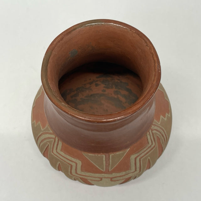 Aztec Terracotta- Mult Clay Pottery Vase