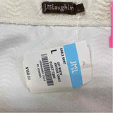 J.McLaughlin Size L-10 Women's Off White Brocade Pull On Skirt