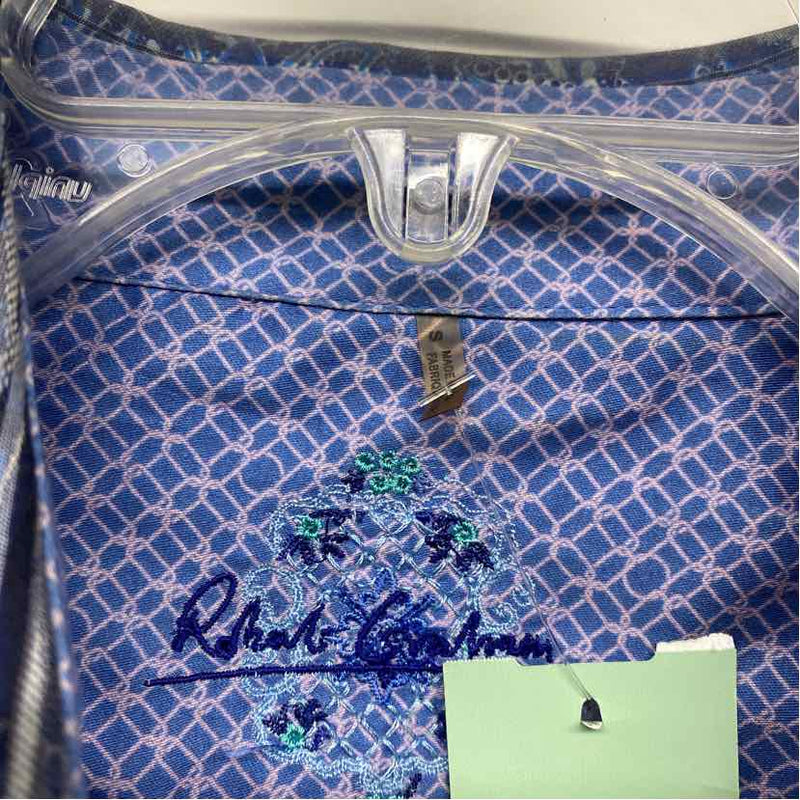 Robert Graham Size S Women's Blue Pattern Button Up Blouse