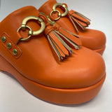 Circus NY Size 5.5 Women's Orange Solid Clog Shoes