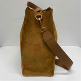 Mark & Graham Caramel Suede Solid Tote Handbag