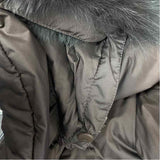 Un Jour Ailleurs Women's Size L Brown Solid Long Coat