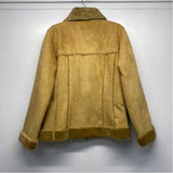 Paparazzi Women's Size Xl Camel Solid Zip Up Coat