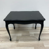 Black Wood Distressed Side Table