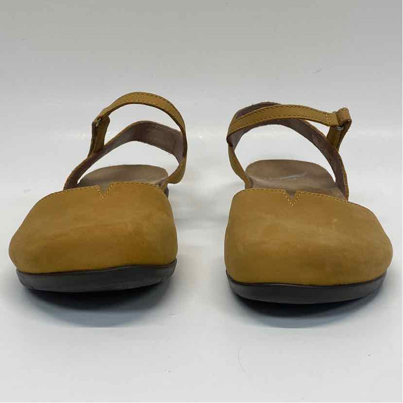 Dansko Size 37-6.5 Women's Mustard Solid Slingback Shoes