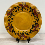 Yellow-Multicolor Ceramic Platter
