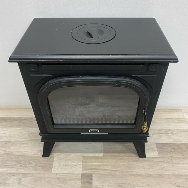 Sunbeam Black Wood-Metal Fireplace