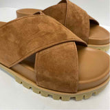 Tamara Mellon Size 8 Women's Brown Solid Slide Sandals