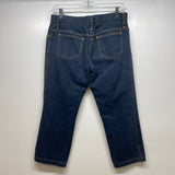 CAPRI denim yellow stitches