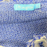 J.McLaughlin Size S Women's Blue Embroidered Button Up Sweater