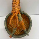 Alaffia Baskets Orange-Green Savannah Grass Basket