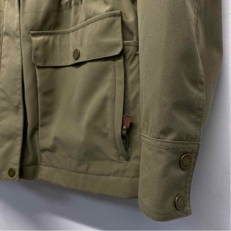 Duck Camp Women's Size M Green Solid Military Jacket
