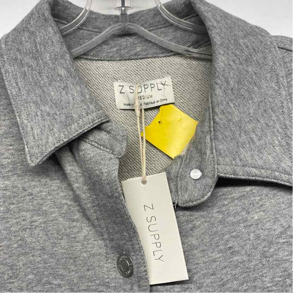 Z Supply Women's Size M Gray Tweed Button Up Jacket